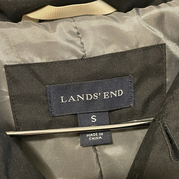 Lands End Men's Jacket Size Small Black - Picture 3 of 8
